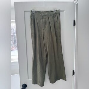 Hello Nite size small olive green pants. 100% cotton NWOT